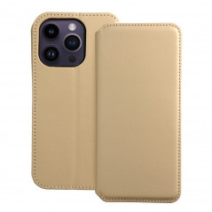 Apple iPhone 14 Pro Wallet Cases Dual Pocket book Gold 