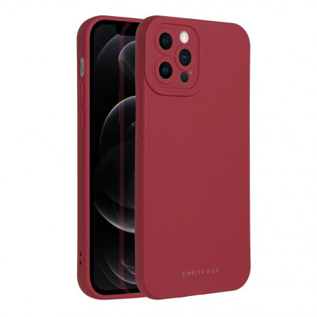 Apple iPhone 12 Pro Case Roar Luna Monochrome, Stylish, An aesthetic accessory  Red