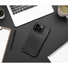 Apple iPhone 8 Case Carbon premium Elegant  Black 