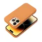 Apple iPhone 14 Plus Case Leather Mag Cover Elegant  MagSAFE  Orange 