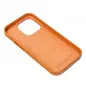 Apple iPhone 14 Plus Case Leather Mag Cover Elegant  MagSAFE  Orange 