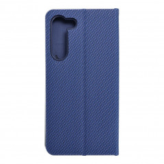 Samsung Galaxy S23 Plus 5G Wallet Cases LUNA Book Carbon Carbon Fibre, Elegant  Blue 