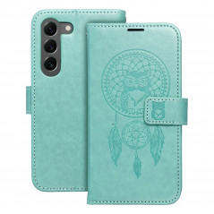 Samsung Galaxy S23 Plus 5G Wallet Cases MEZZO Book Dreamcatcher  Green