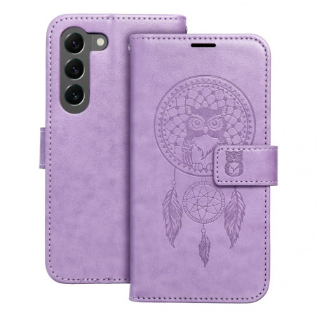 Samsung Galaxy S23 Plus 5G Wallet Cases MEZZO Book Dreamcatcher  Purple 