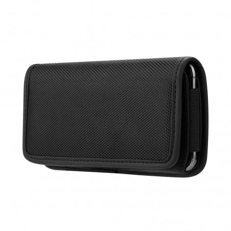 Apple iPhone 12 Pro Univerzálne puzdro, Horizontal holsters Horizontal Belt Holster OXFORD Black