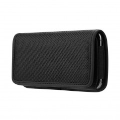 Apple iPhone 12 Univerzálne puzdro, Horizontal holsters Horizontal Belt Holster OXFORD Black 