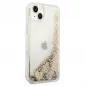 Apple iPhone 14 Case Guess Liquide Glitter Charms Elegant  Gold 