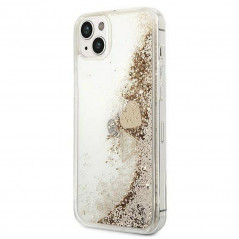 Apple iPhone 14 Case Guess Liquide Glitter Charms Elegant  Gold 