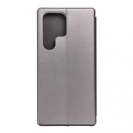 Samsung Galaxy S23 Ultra 5G Wallet Cases Book Elegance Elegant  Grey 