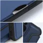 Apple iPhone 13 Pro Wallet Cases Razor Book Carbon Fibre, Carbon pattern  Blue 