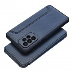 Samsung Galaxy A33 Wallet Cases Razor Book Carbon Fibre, Carbon pattern  Blue 