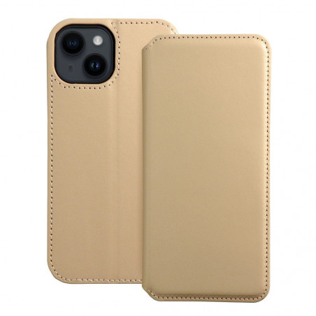 Apple iPhone 14 Wallet Cases Dual Pocket book Gold 