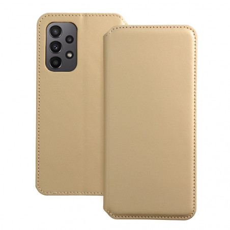 Samsung Galaxy A23 5G Wallet Cases Dual Pocket book Gold 