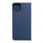 Apple iPhone 14 Plus Wallet Cases LUNA Book Carbon Carbon Fibre, Elegant  Blue 