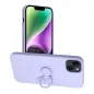 Apple iPhone 14 Plus Case Silicone ring Violet 