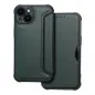 Apple iPhone 14 Wallet Cases Razor Book Carbon Fibre, Carbon pattern  Dark green 