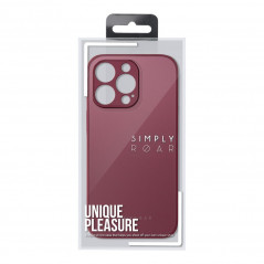 Apple iPhone XR Case Roar Matte Glass Stylish  Claret 