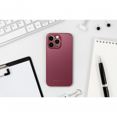 Apple iPhone 13 Pro Case Roar Matte Glass Stylish  Claret 