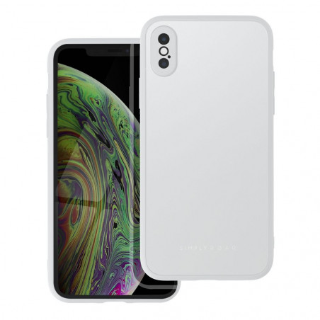 Apple iPhone X Case Roar Matte Glass Stylish  Steel 