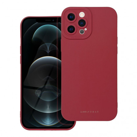 Apple iPhone 12 Pro Max Case Roar Luna Monochrome, Stylish, An aesthetic accessory  Red 