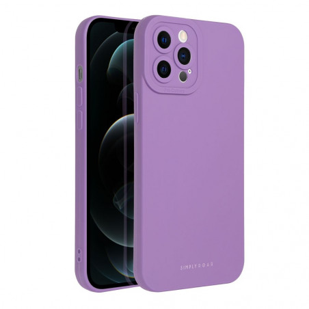 Apple iPhone 12 Pro Max Case Roar Luna Monochrome, Stylish, An aesthetic accessory  Violet 