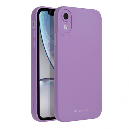 Apple iPhone XR Case Roar Luna Monochrome, Stylish, An aesthetic accessory  Violet 