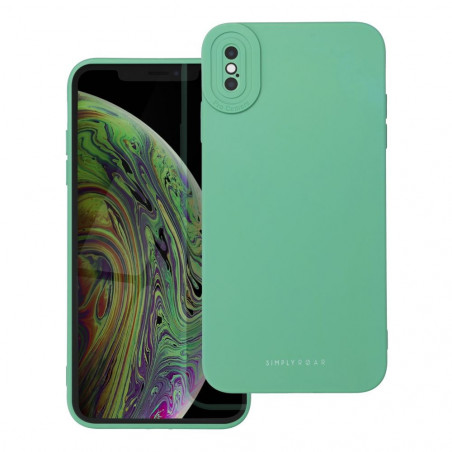 Apple iPhone XS Case Roar Luna Monochrome, Stylish, An aesthetic accessory  Green 