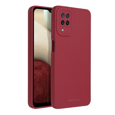 Samsung Galaxy A12 Case Roar Luna Monochrome, Stylish, An aesthetic accessory  Red