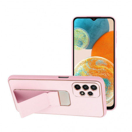 Samsung Galaxy A23 5G Case LEATHER Case Kickstand Pink