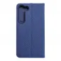 Samsung Galaxy S23 5G Wallet Cases LUNA Book Carbon Carbon Fibre, Elegant  Blue 