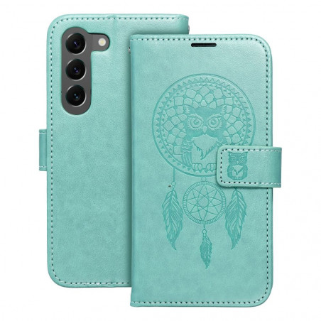 Samsung Galaxy S23 5G Wallet Cases MEZZO Book Dreamcatcher  Green 