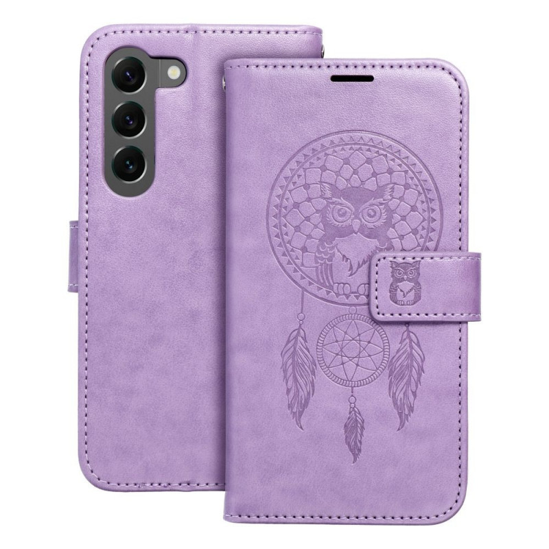 Samsung Galaxy S23 5G Wallet Cases MEZZO Book Dreamcatcher  Purple 