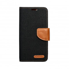 XIAOMI Redmi 10C Wallet Cases CANVAS Book Black 