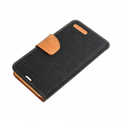 XIAOMI Redmi 10C Wallet Cases CANVAS Book Black 