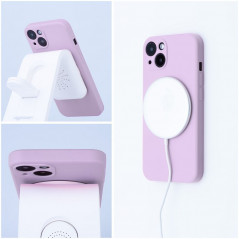 Apple iPhone 14 Case Silicone Mag Cover MagSAFE  Pink 