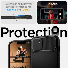 Apple iPhone 14 Case Spigen Optik Armor Black 