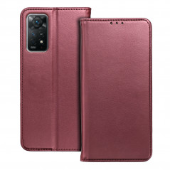 Oppo Reno8 5G Wallet Cases Smart Magneto book Burgundy 