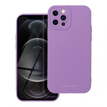 Apple iPhone 12 Pro Case Roar Luna Monochrome, Stylish, An aesthetic accessory  Violet