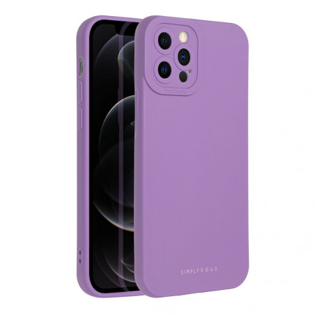 Apple iPhone 12 Pro Case Roar Luna Monochrome, Stylish, An aesthetic accessory  Violet