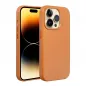 Apple iPhone 14 Pro Case Leather Mag Cover Elegant  MagSAFE  Orange 