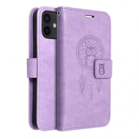 Apple iPhone 12 Pro Wallet Cases MEZZO Book Dreamcatcher  Purple 