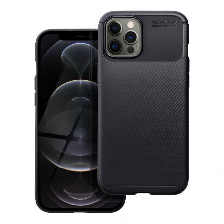 Apple iPhone 12 Pro Max Case Carbon premium Elegant  Black 