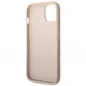 Apple iPhone 14 Plus Case Guess 4G Gold Logo Elegant  Pink 