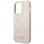 Apple iPhone 14 Pro Case Guess 4G Gold Logo Elegant  Pink 