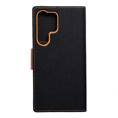 Samsung Galaxy S23 Ultra 5G Wallet Cases CANVAS Book Black