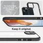 Apple iPhone 14 Case Spigen Ultra Hybrid Crystal clear  Matte black 