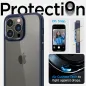 Apple iPhone 14 Pro Case Spigen Ultra Hybrid Crystal clear  Navy blue 