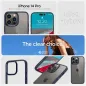 Apple iPhone 14 Pro Case Spigen Ultra Hybrid Crystal clear  Navy blue 