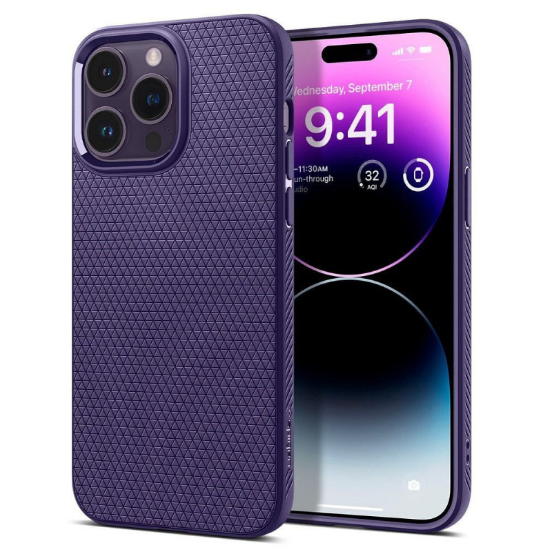 Apple iPhone 14 Pro Max Case Spigen  Liquid Air Deep purple 