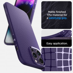 Apple iPhone 14 Pro Max Case Spigen  Liquid Air Deep purple 